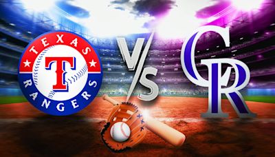 Rangers vs. Rockies prediction, odds, pick - 5/10/2024