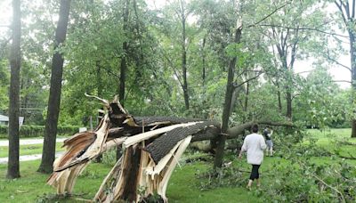 Tornado hits Michigan, killing toddler, while Ohio and Maryland storms injure another 13