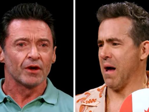 Ryan Reynolds & Hugh Jackman Are on Fire, Joking Through Spicy Wings Pain in Hilarious Hot Ones