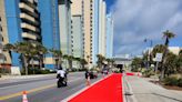 Red roads? Panama City Beach painting tram lanes red along Front Beach Road