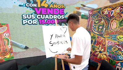 'Juanito' Cortés vende sus cuadros por 15.000 euros con 14 años: "Sería un sueño ser como Domingo Zapata"
