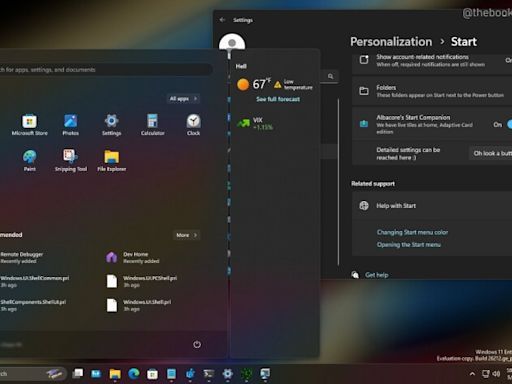 The Windows 11 Start menu is getting a big update with a dedicated widget panel