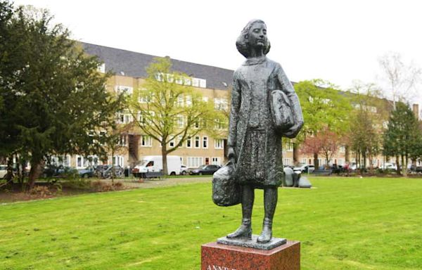 Anne Frank monument defaced with ‘Gaza’ graffiti in Amsterdam