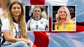 Dani Dyer wears England kit as she leads glam Wags in stands for Denmark clash