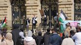 Pro Palestine demo held on steps of Blackburn Town Hall