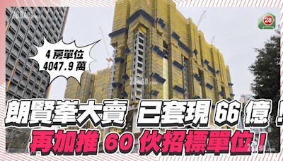 朗賢峯大賣套現66億！招標單位賣4047.9萬創屋苑成交記錄！