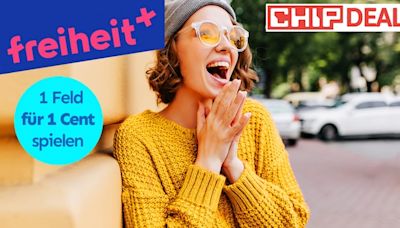 Jeden Montag Ziehung! 5.000 Euro monatlich + 250.000 Euro gewinnen: Das 1. Feld für nur 1 Cent spielen