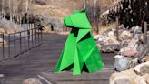 Colorful origami-inspired works join Sculpture Trail fold