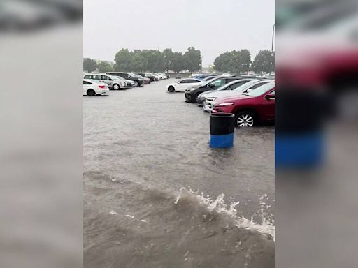 Canada's Wonderland looked like a lake after major flooding this weekend