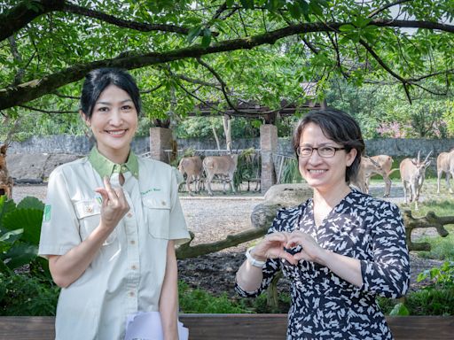 首訪台北市立動物園 蕭美琴看羚羊賀「麟洋配」奪金