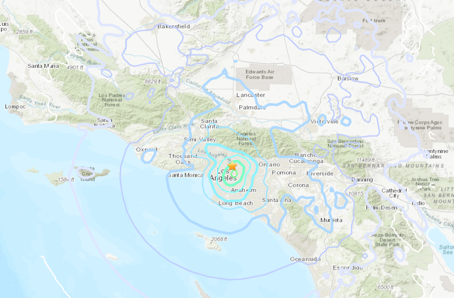 4.4-magnitude earthquake, centered near Highland Park, shakes Los Angeles