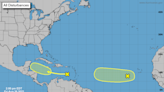 There’s a disturbance in the Caribbean Sea, another just behind it. What forecast shows