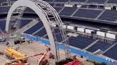 Real Madrid's stadium unrecognisable as it prepares for Mbappe presentation