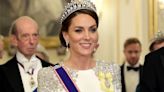 Kate honours both Diana and the late Queen with her spectacular state banquet outfit