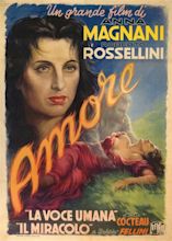 movieposteroftheday: “Italian 2-foglio for L’AMORE (Roberto Rossellini ...