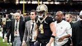 Saints QB Carr at practice after concussion. Hill sidelined by foot and hand injuries
