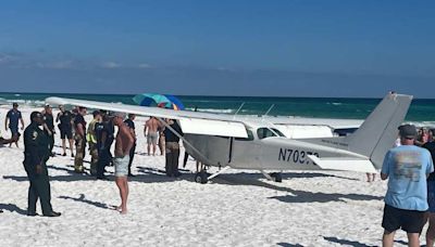 Small plane makes emergency landing on Florida beach