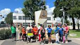 Philadelphia’s ‘walking artist’ has arrived in Houston, completing his Juneteenth walk to celebrate freedom