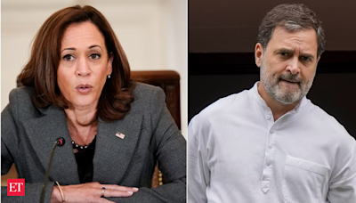 American Vice President Kamala Harris speaks to LoP Rahul Gandhi - The Economic Times