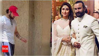 Saif Ali Khan brings Kareena Kapoor Khan's tattoo back on his forearm, fans react with heart emojis | Hindi Movie News - Times of India