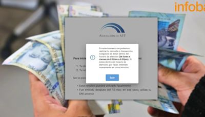 Retiro AFP 2024: “En este momento no podemos realizar tu consulta”, ¿qué hacer si sale este mensaje?