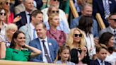 Princess Kate back in Royal Box at Wimbledon with Prince William and two of their children