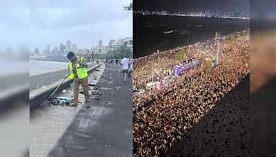 Mumbai: BMC Collected 9000 kg Waste at Marine Drive After T20 World Cup Victory Celebration