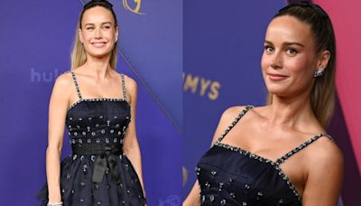 Brie Larson Nods to Retro Glamour in Custom Chanel Dress for Emmy Awards 2024 Red Carpet