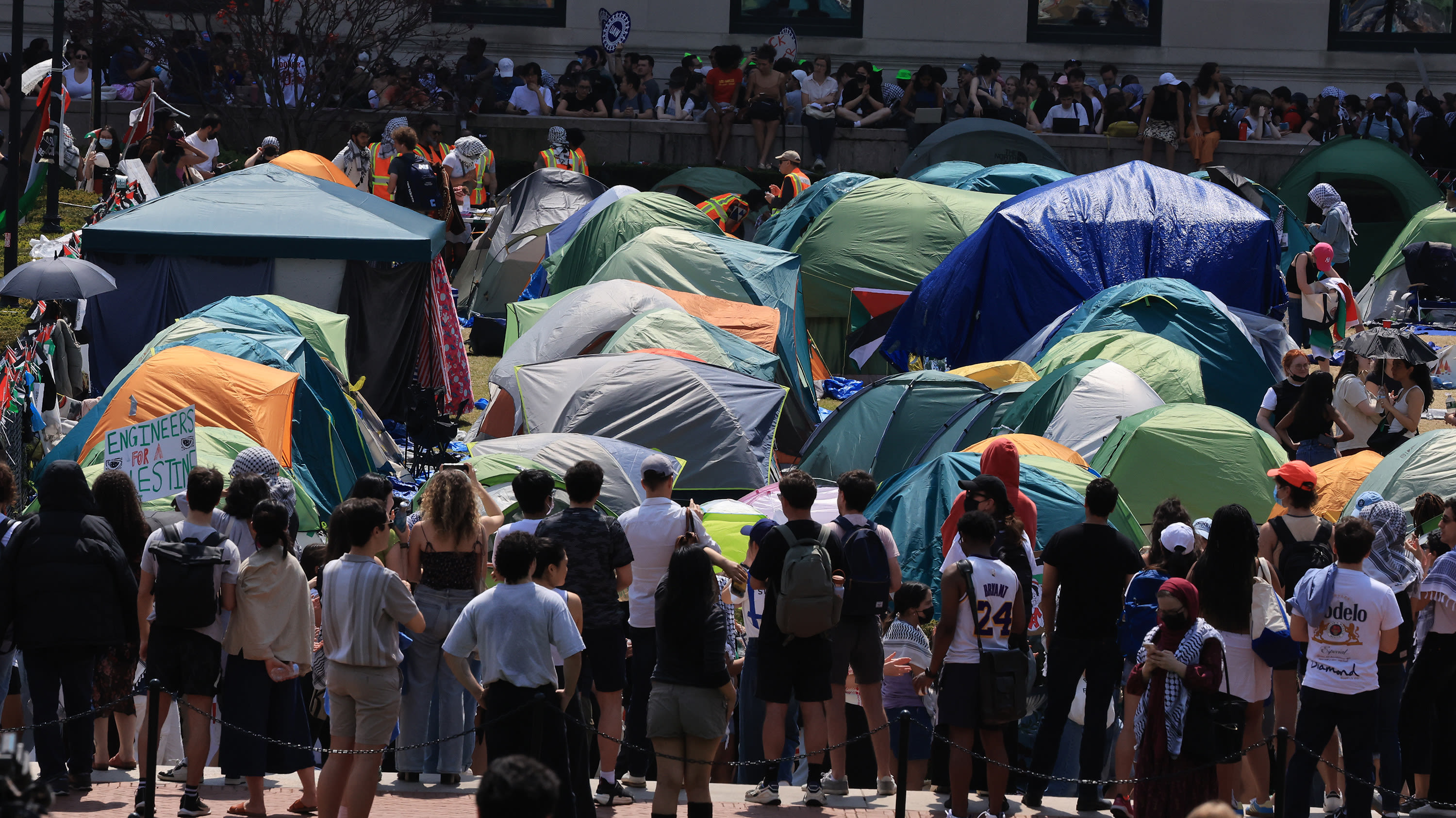 Columbia University begins suspensions for students at pro-Gaza encampment