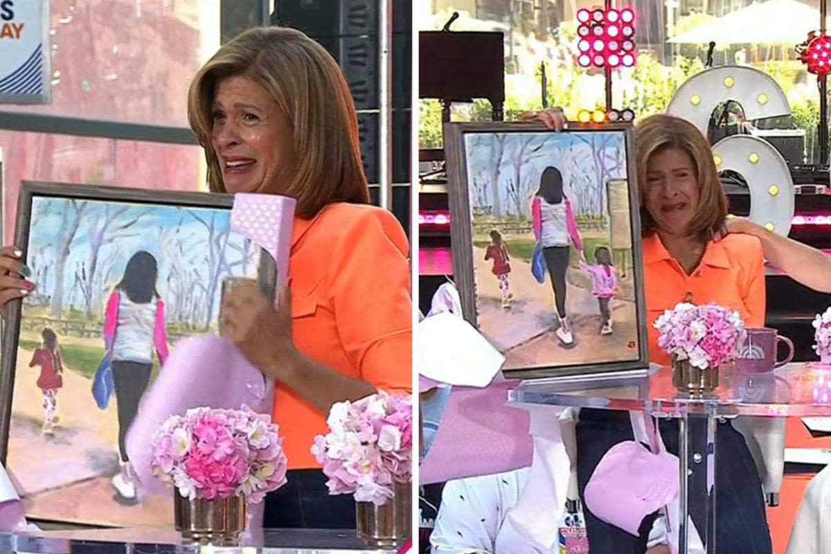 Hoda Kotb holds back tears while accepting surprise gift from Jenna Bush Hager on her 'Today' birthday celebration: "This is too much!"