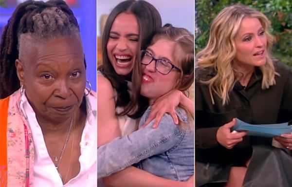 Whoopi Goldberg cried on 'The View' as Sofia Carson surprised cancer patient