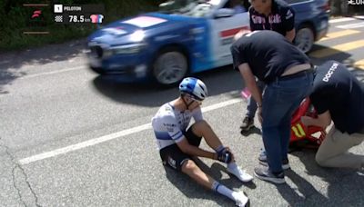 El Team Visma no levanta cabeza: peligrosa caída de Laporte en el Giro de Italia
