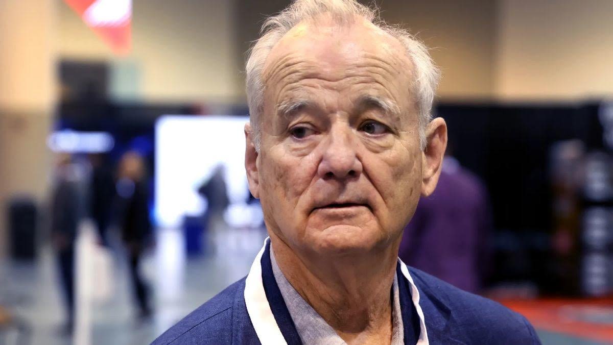 Watch Bill Murray Hilariously Get Stuck in a Pit of Squishmallows