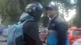 Video: discutió con un agente de tránsito en la puerta de un colegio de Tigre y se agarraon a las piñas