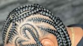 Cornrow Heart Braids Are the Cutest Way to Accent the Protective Style