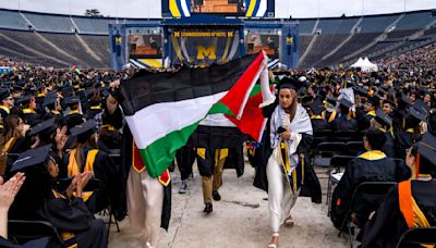 Pro-Palestinian protesters briefly interrupt University of Michigan graduation ceremony