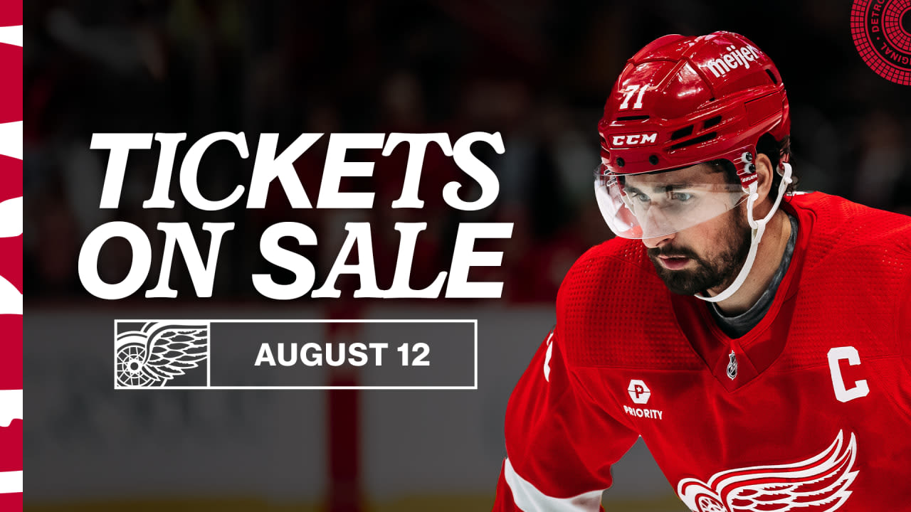 Single-game tickets for 2024-25 Detroit Red Wings season go on sale Monday, August 12 at 10 a.m. | Detroit Red Wings