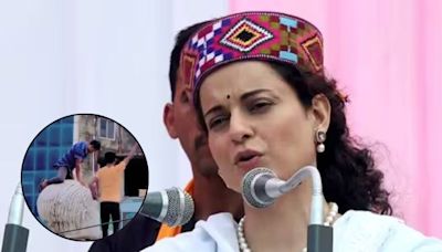 Kangana Ranaut Reacts To Video Of Man 'Peeing' On Sheikh Hasina's Father's Statue In Bangladesh: 'Yeh Protests Hai Kya?'