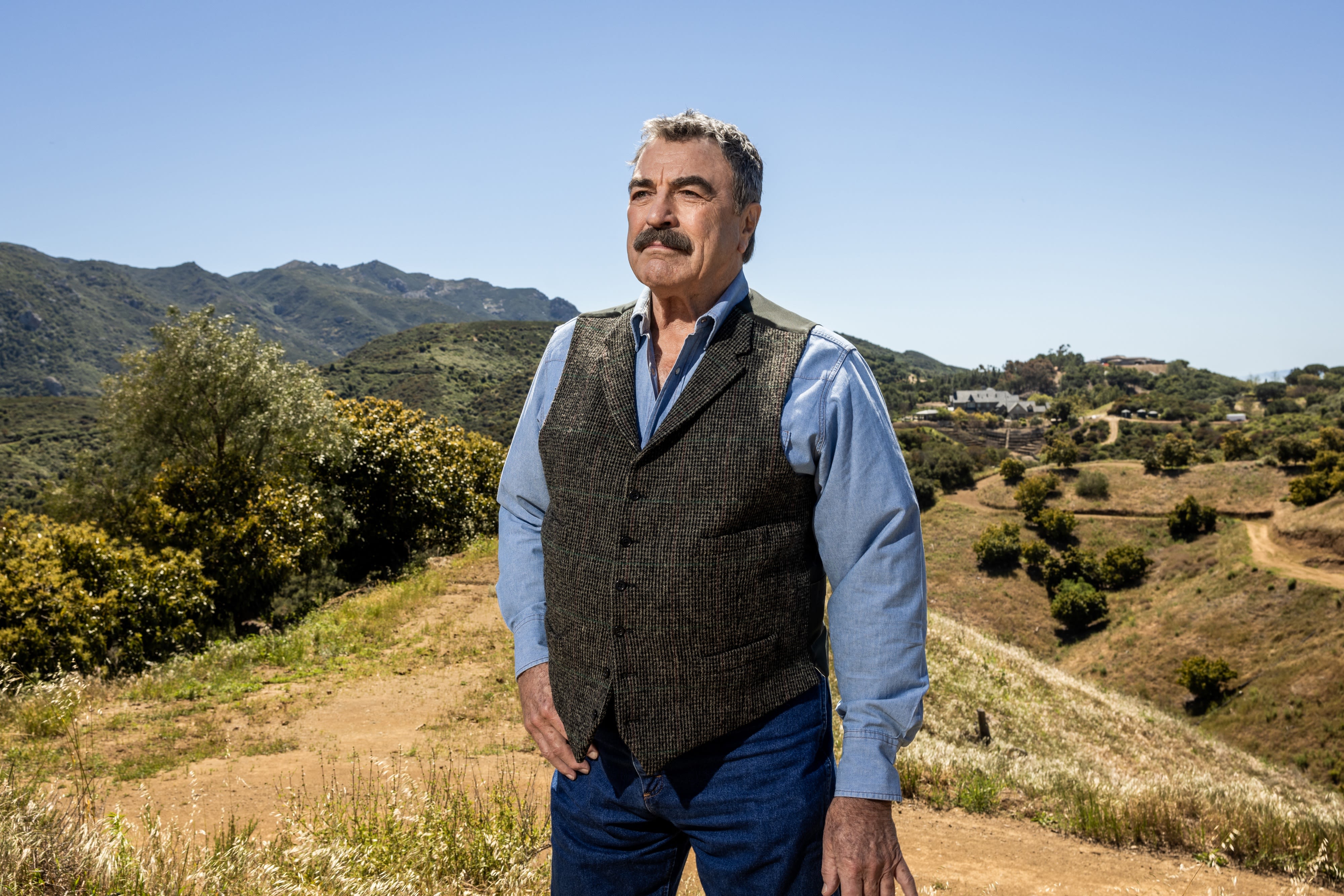 Tom Selleck is 79 and, whew, just look at this magnificent specimen