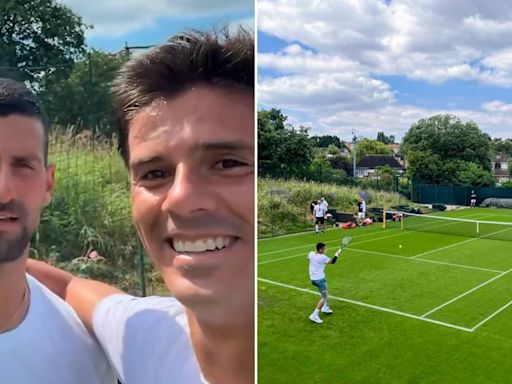 “El sparring que me conseguí”: el paso de comedia entre Federico Coria y Novak Djokovic durante una práctica y la apuesta que ganó Nole