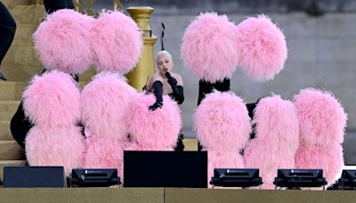 Lady Gaga flutters in dazzling feathery performance to kick off Olympic Games in Paris