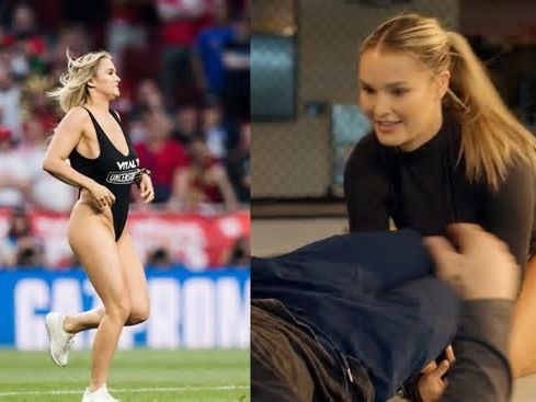 Mulher que invadiu final da Champions League treina MMA com campeão do UFC e mostra rotina da modalidade