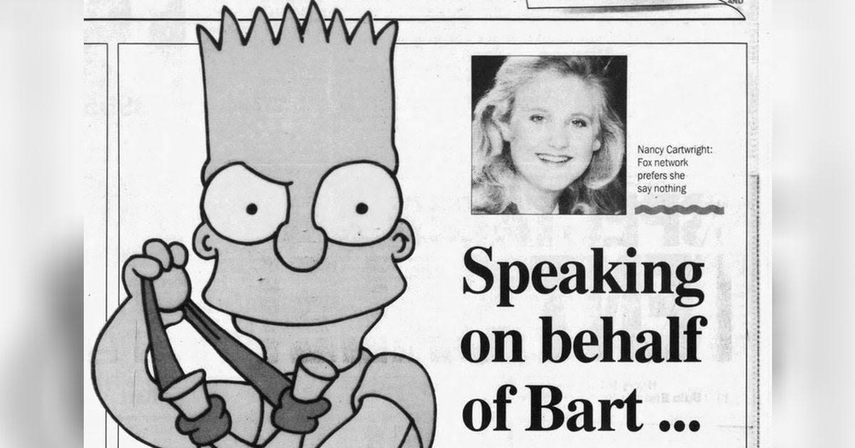 Before Nancy Cartwright was a star, the voice for Bart Simpson was a Friendly's waitress in Kettering