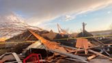 Shredded homes, debris-filled streets, flipped cars: Photos show tornado, storm destruction