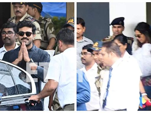 Anant Ambani and Radhika Merchant wedding: Ram Charan arrives in the city with wife Upasana and baby Klin ahead of Friday's grand ceremony | - Times of India