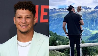 Patrick Mahomes and Son Bronze Share Special Mountain Moment During Europe Vacation: ‘Just a Dad and His Boy’