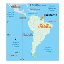 Suriname Map / Geography of Suriname / Map of Suriname - Worldatlas.com