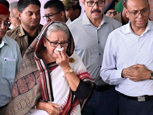 Scorn as Bangladesh PM weeps at train station damage