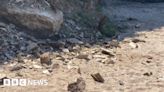 Beach cordoned off after cliff fall in Newquay