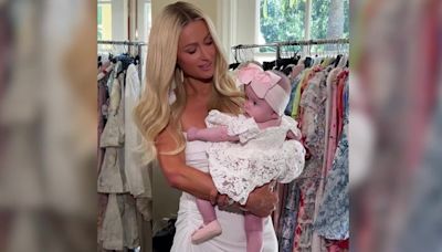 Paris Hilton says she is ‘counting down days’ until she can take baby daughter for spray tan